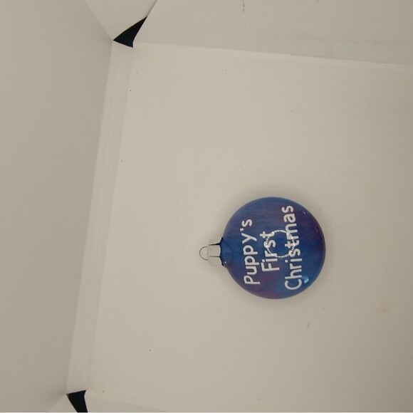 Hand Crafted Christmas Ornament Puppy's First Plastic Bulb - Picture 4 of 7